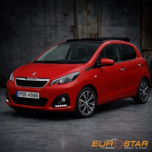Peugeot 108 Soft Top cabrio rental car in Rhodes – Eurostar Rent a Car